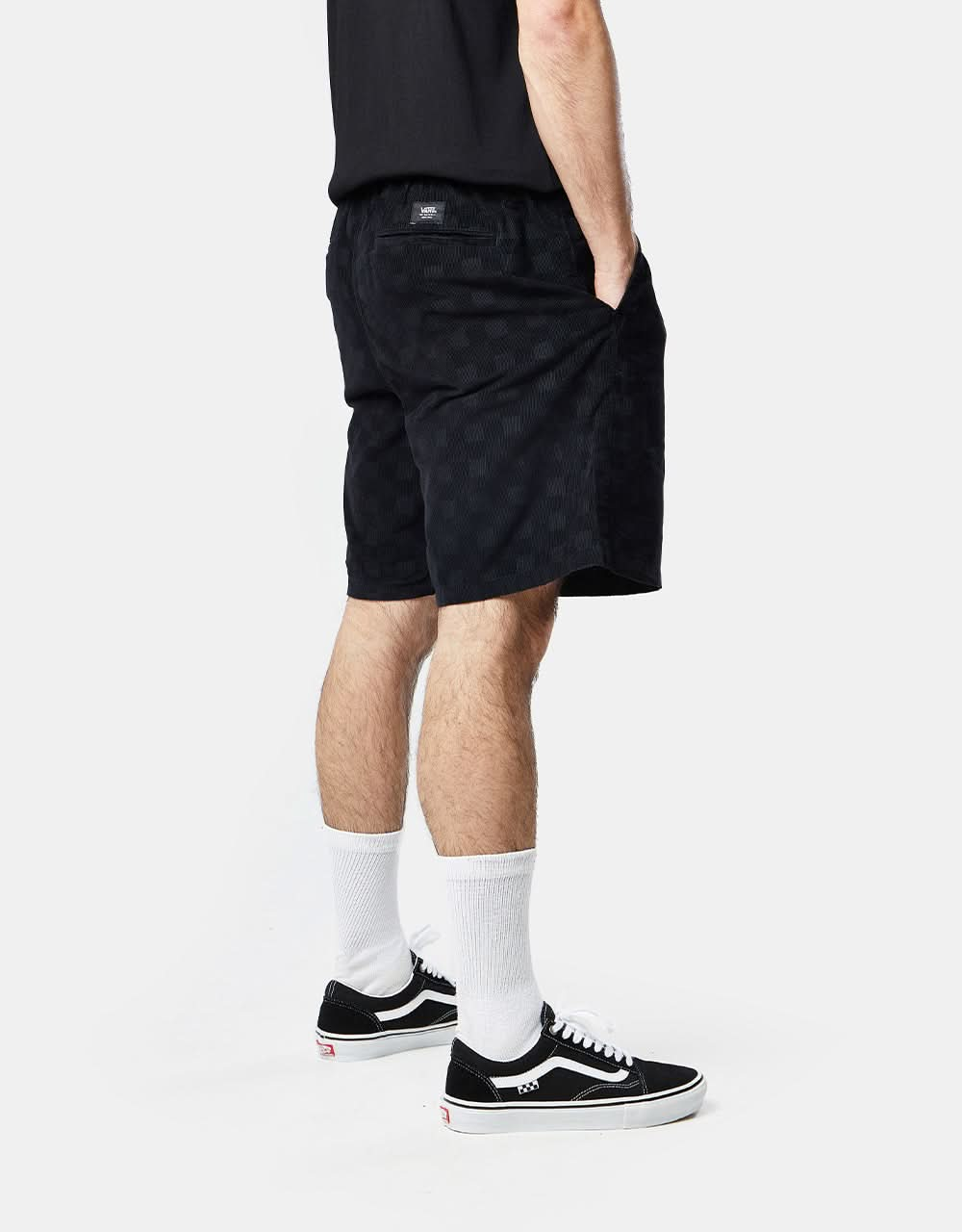 Vans Range Check Cord Loose Elastic Short - Black