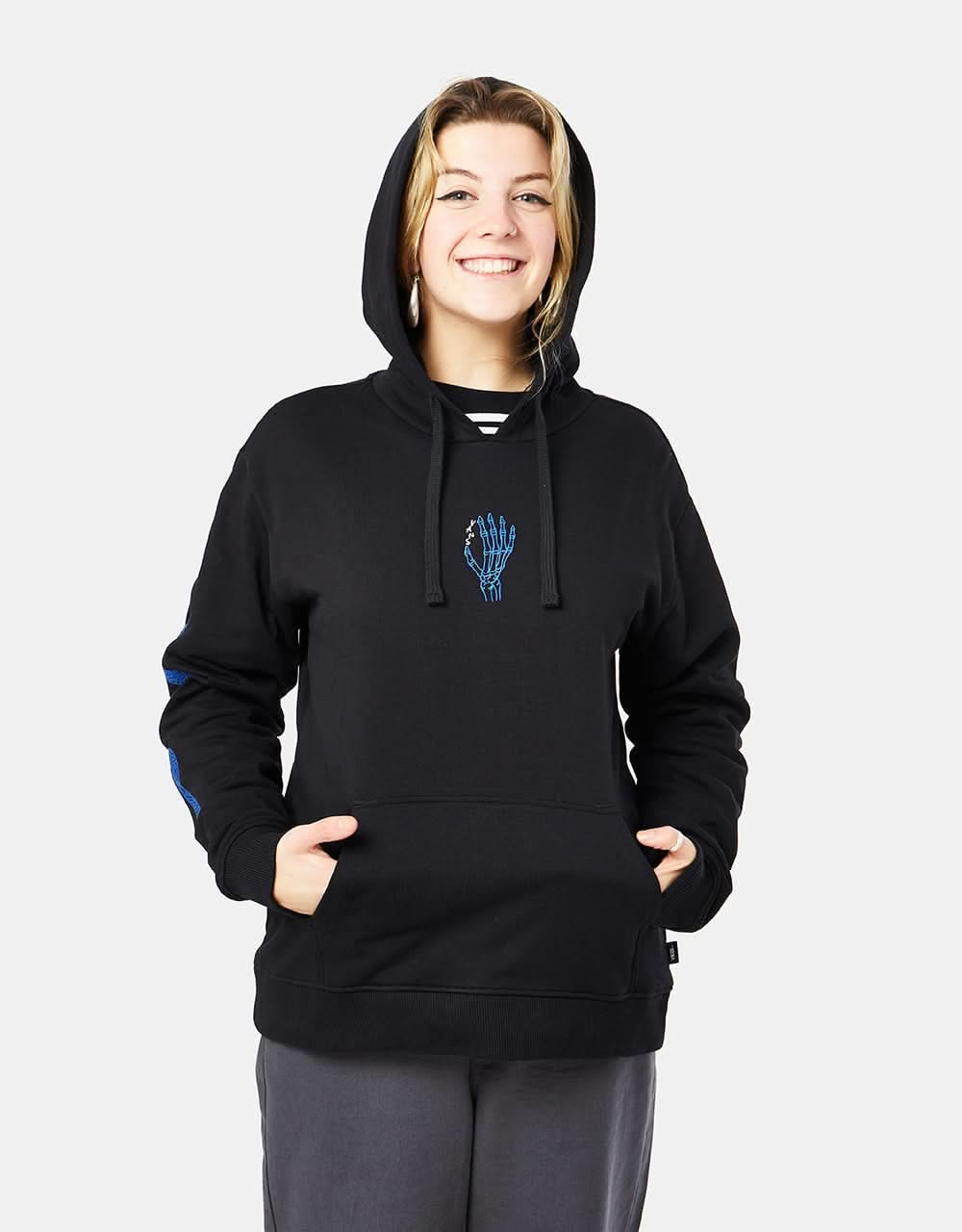 Vans Womens Breana Skate Fleece Pullover Hoodie - Black