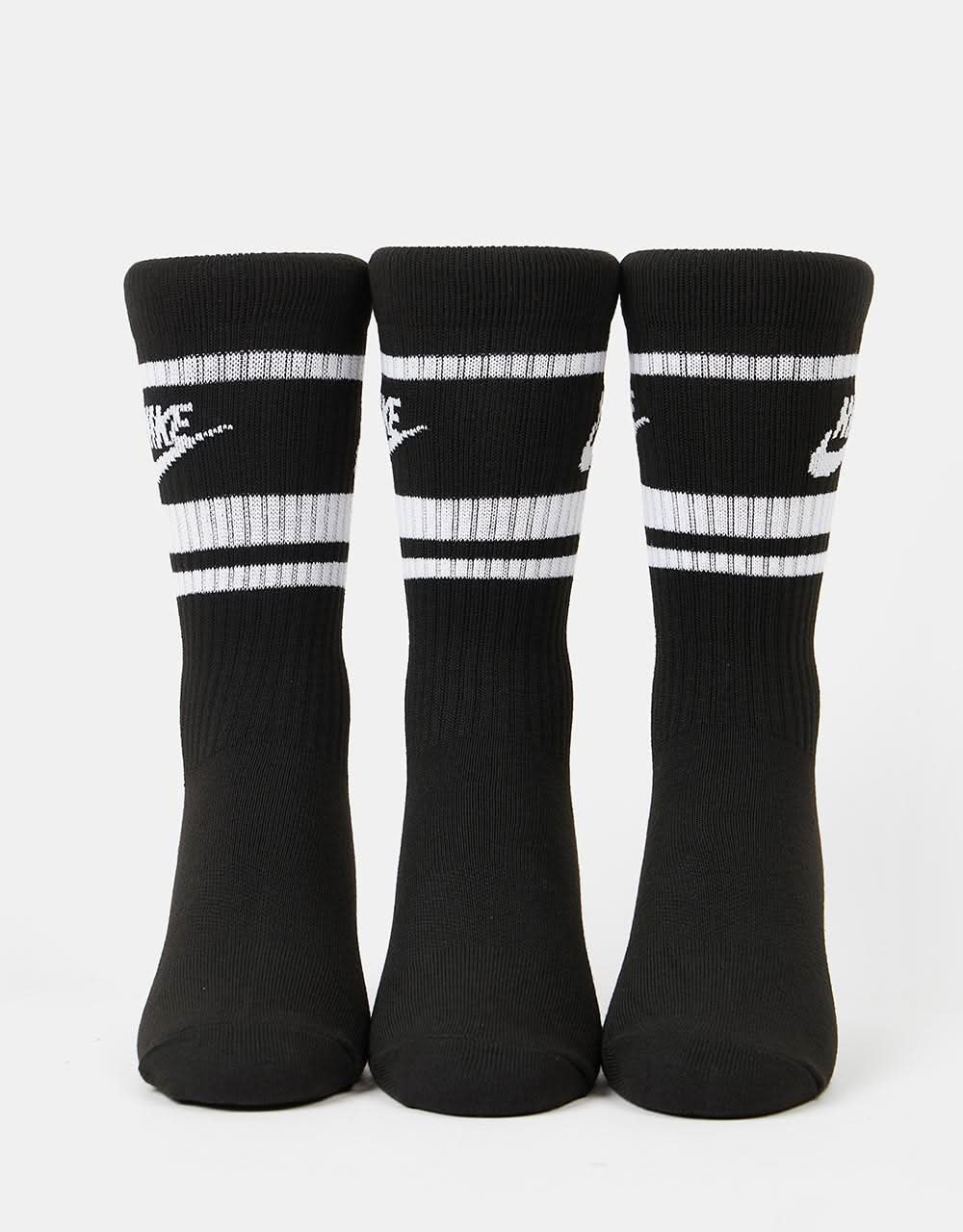 Nike Sportswear Everyday Essential 3 Pack Socks - Black/White