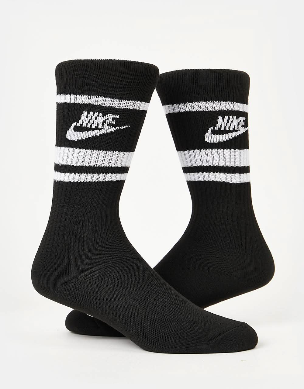 Nike Sportswear Everyday Essential 3 Pack Socks - Black/White