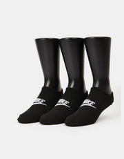 Nike Everyday Essentials No Show 3er-Pack Socken – Schwarz/Weiß