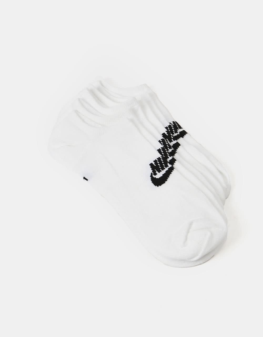 Lot de 3 paires de chaussettes Nike Everyday Essentials No Show - Blanc/Noir