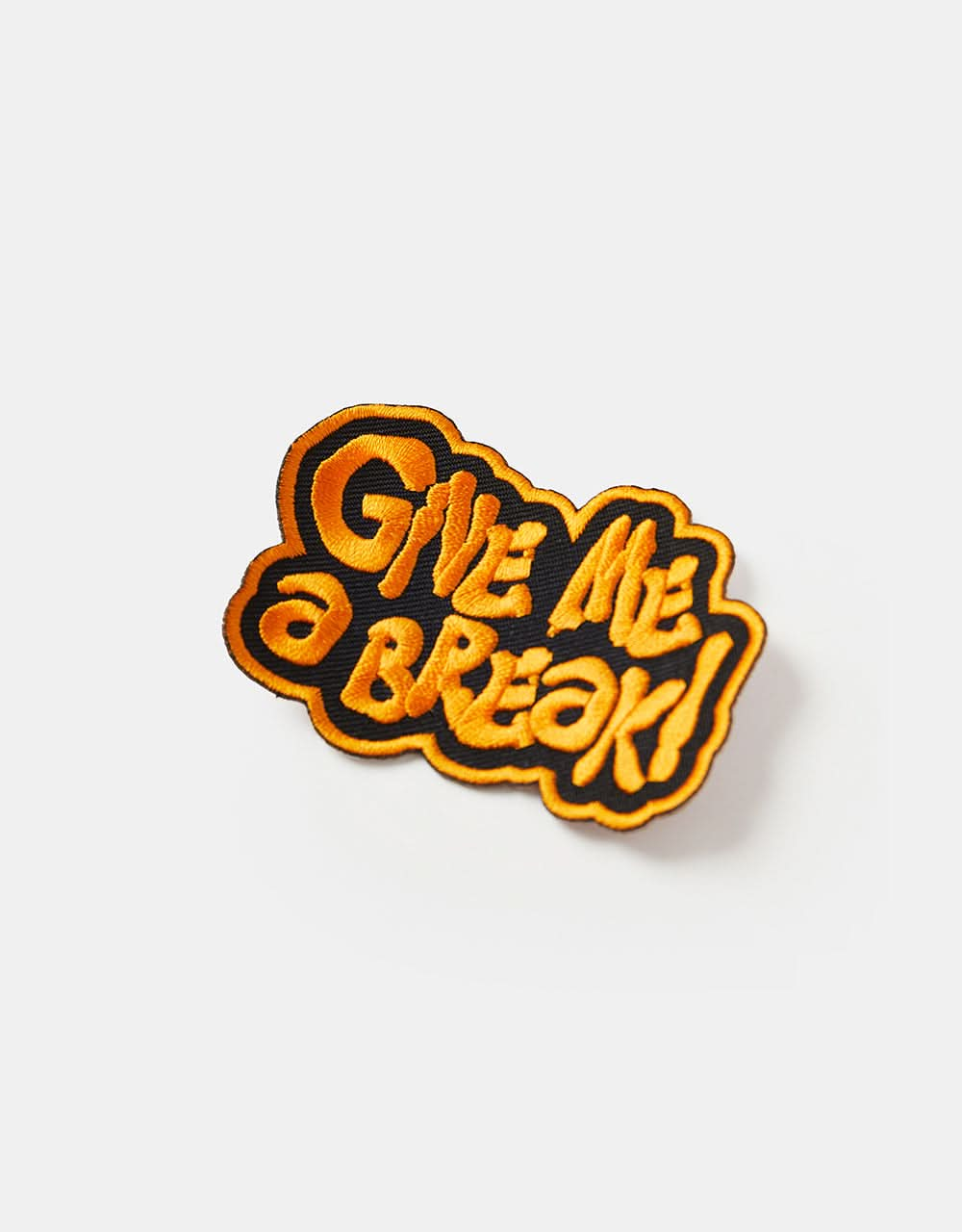 Route One Give Me A Break Embroidered Patch - Orange