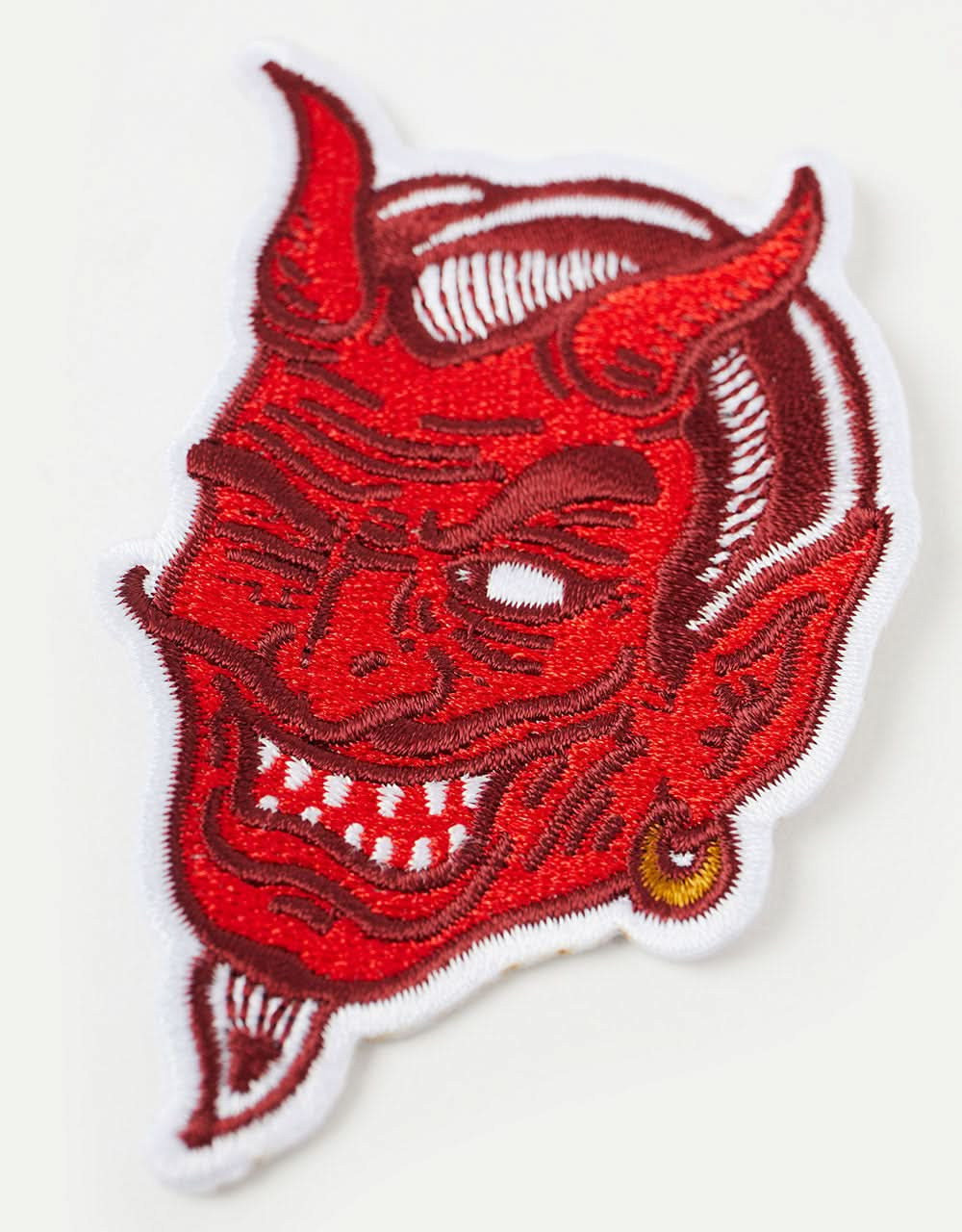 Route One Devil Embroidered Patch - Red