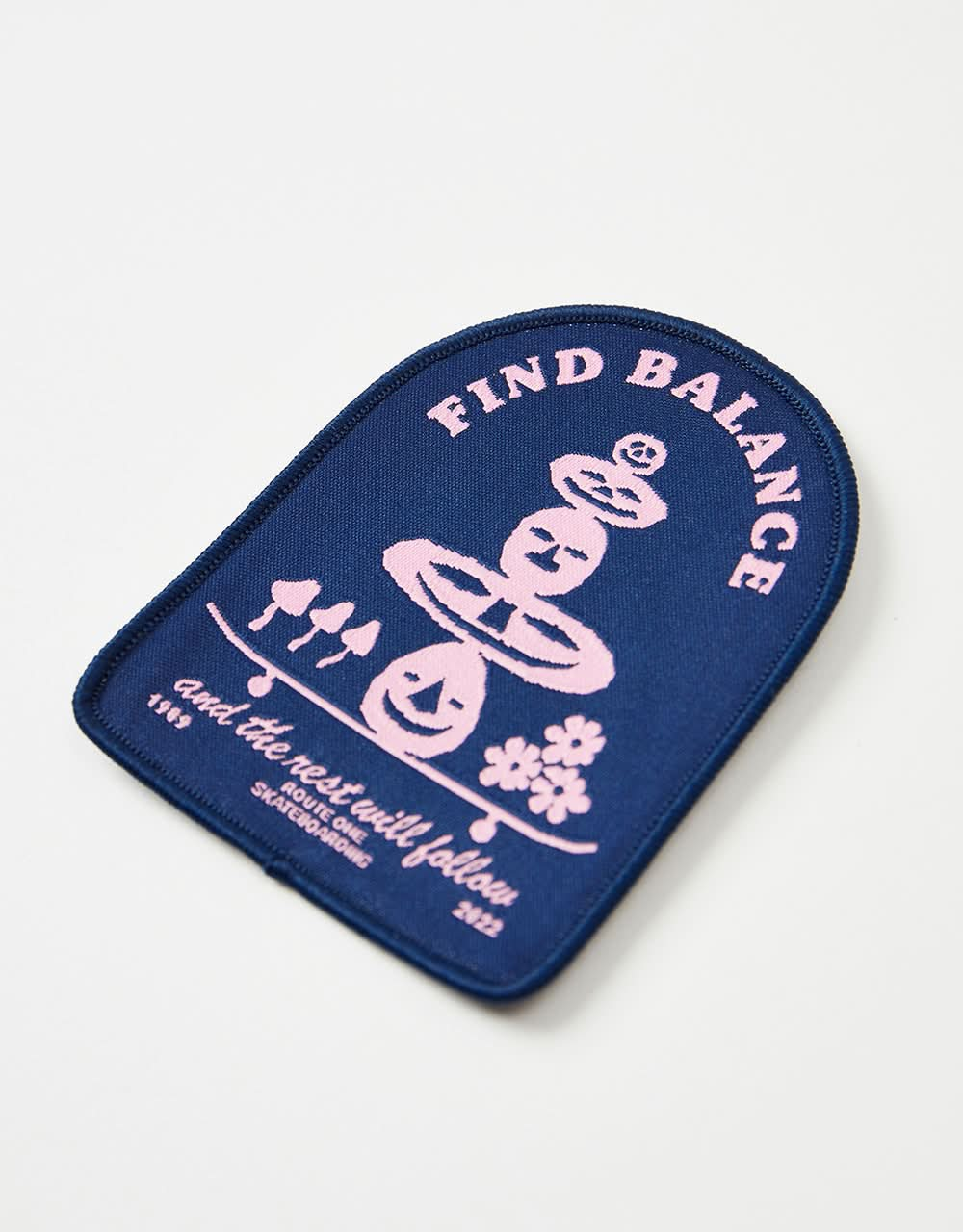 Route One Find Balance Woven Patch - Blue