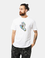 Santa Cruz Holo Screaming Hand Front T-Shirt - White