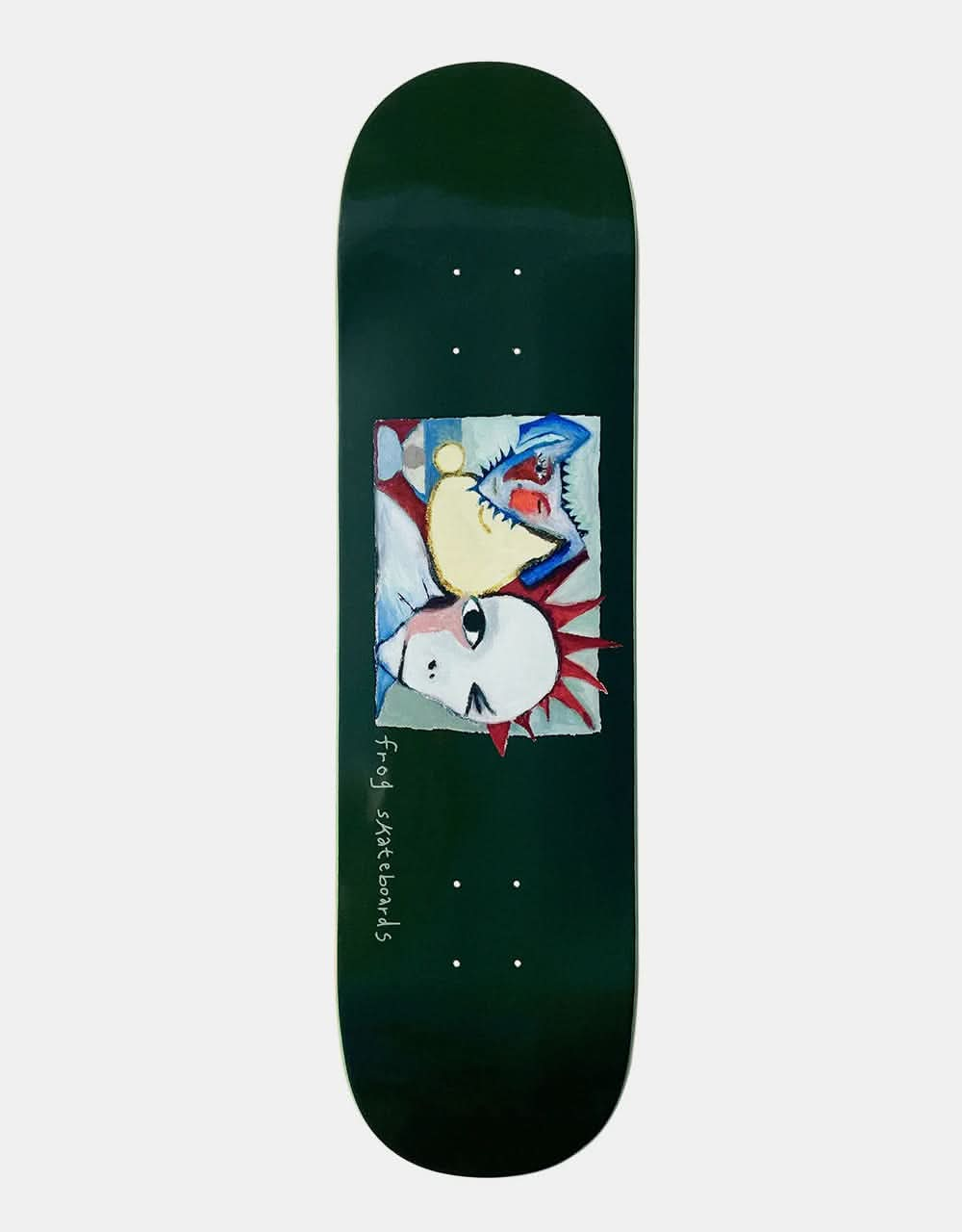 Frog Spikey Man Skateboard Deck - 8.5"