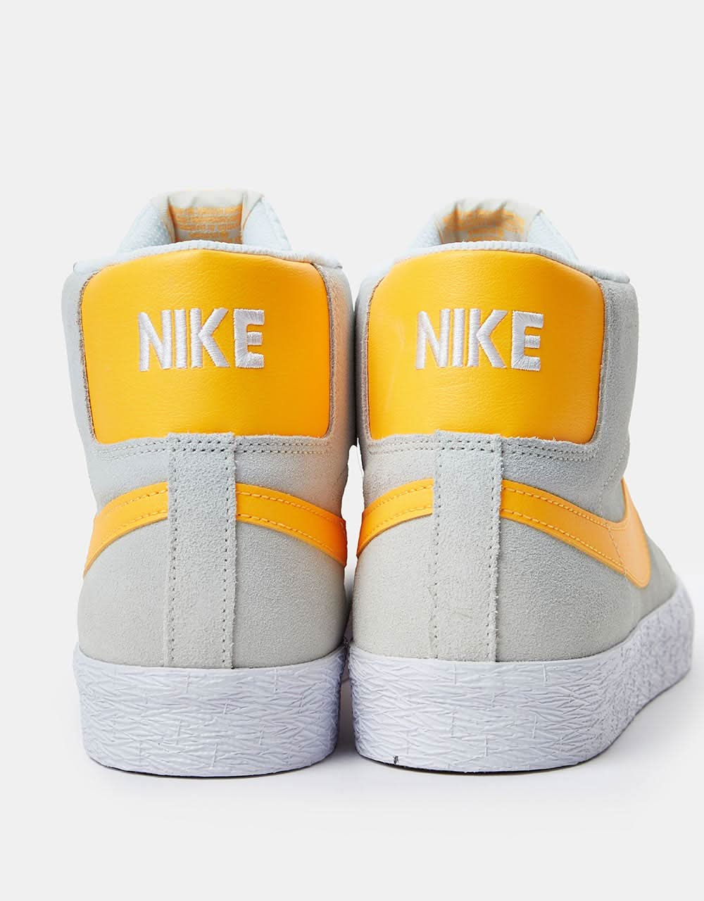 Nike SB Zoom Blazer Mid Skate Shoes - Summit White/Laser Orange-Summit White