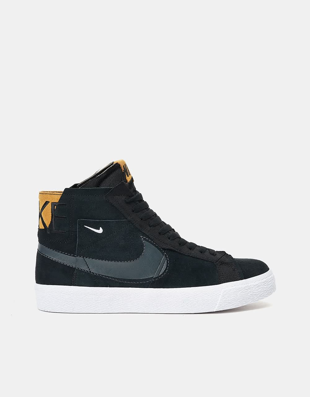 Nike SB Zoom Blazer Mid Premium zapatos de skate - Negro/Antracita-Negro-Blanco