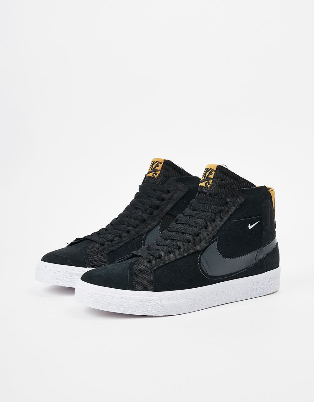 Nike SB Zoom Blazer Mid Premium Skate Shoes - Black/Anthracite-Black-White