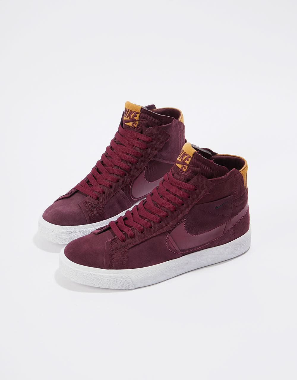 Scarpe da skate Nike SB Zoom Blazer Mid Premium - Marrone notte/Palissandro-Marrone notte-Bianco