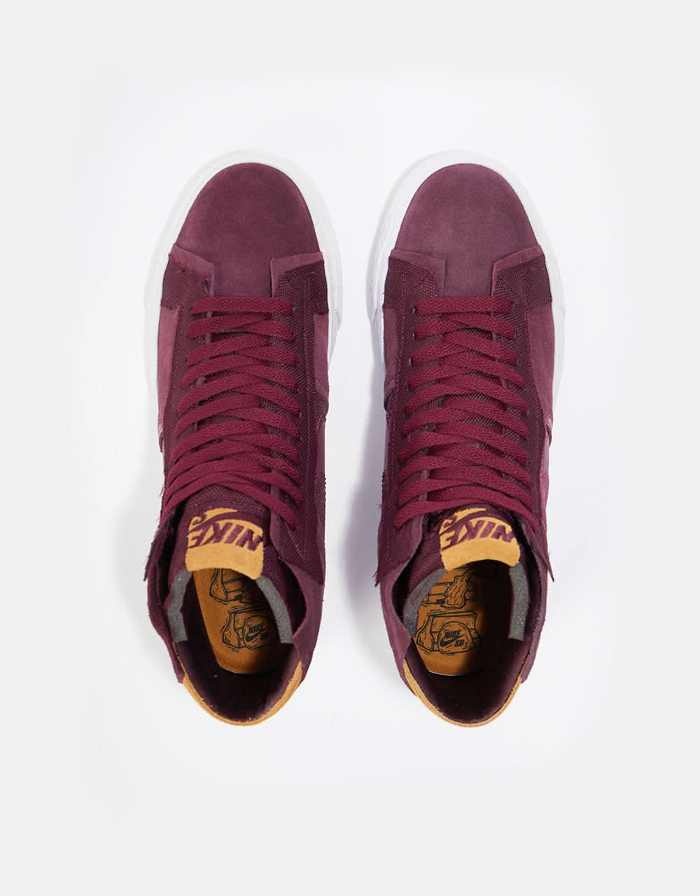 Nike SB Zoom Blazer Mid Premium Skateschuhe – Nachtkastanienbraun/Rosewood-Nachtkastanienbraun-Weiß