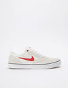 Nike SB Chron 2 Skate Shoes - Summit White/University Red-Phantom