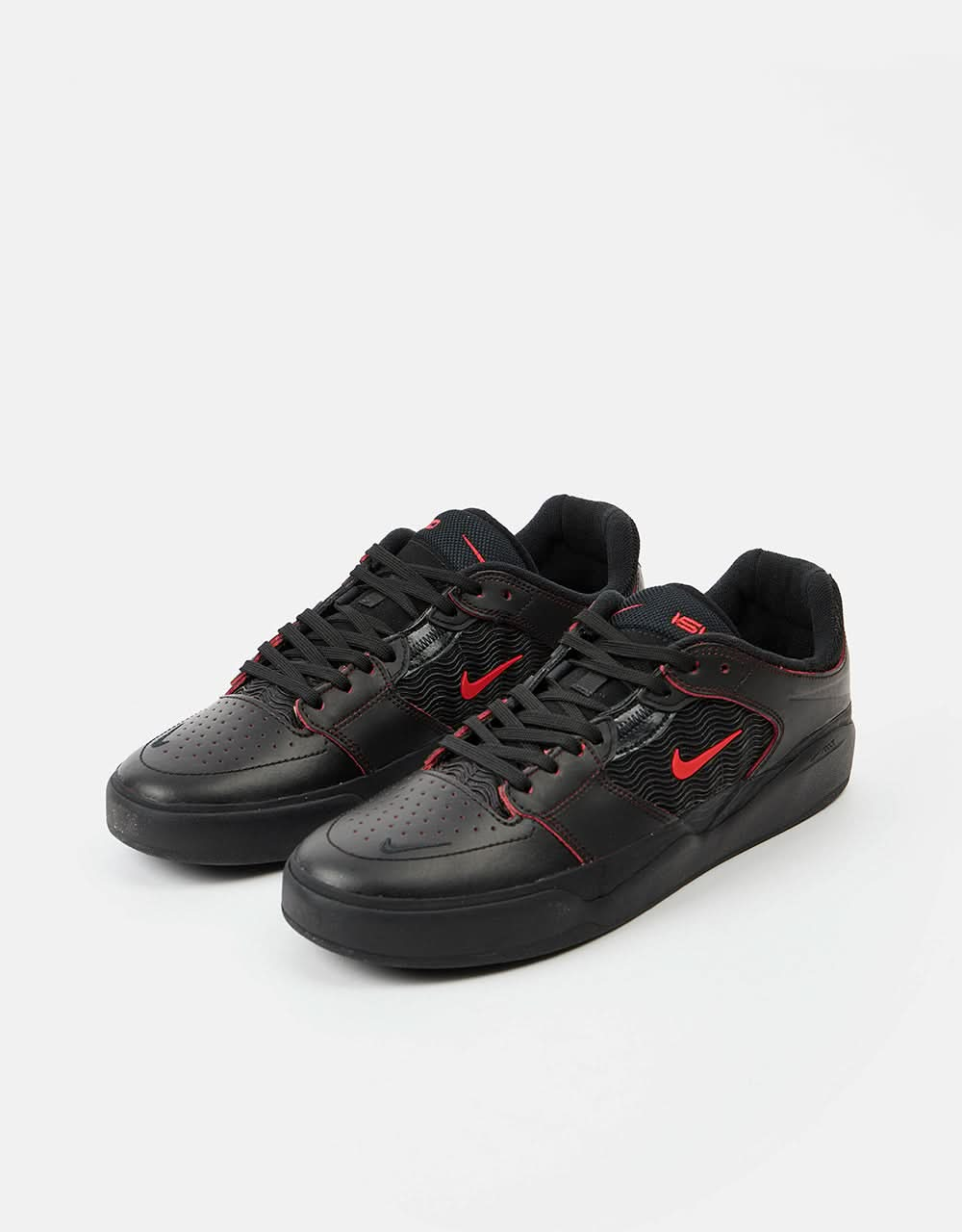 Nike SB Ishod Premium Skate Chaussures - Noir/University Rouge-Noir-Noir