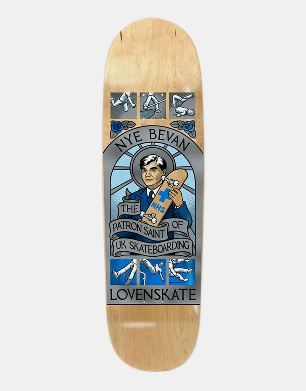 Lovenskate 'PATRON SAINT OF SKATEBOARDING' Skateboard Deck - 9"