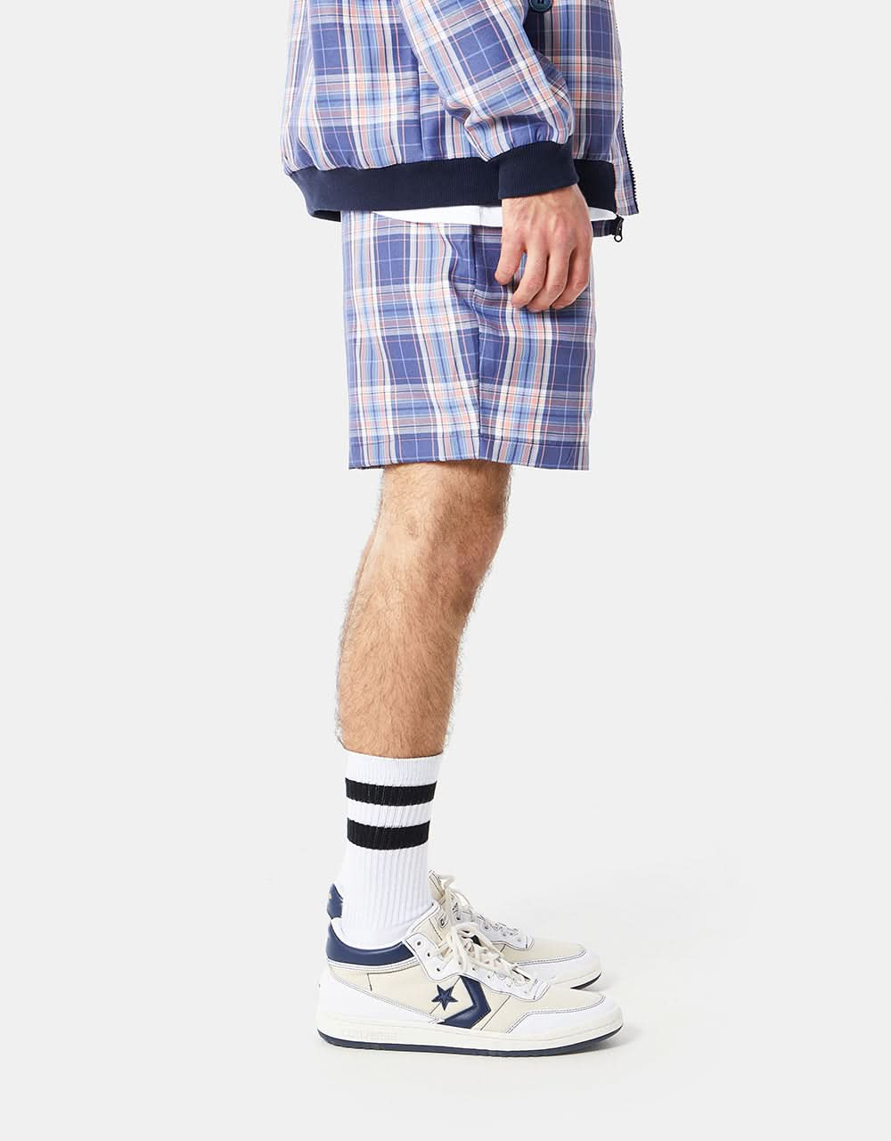 Pantaloncini da piscina Route One - Plaid Blu