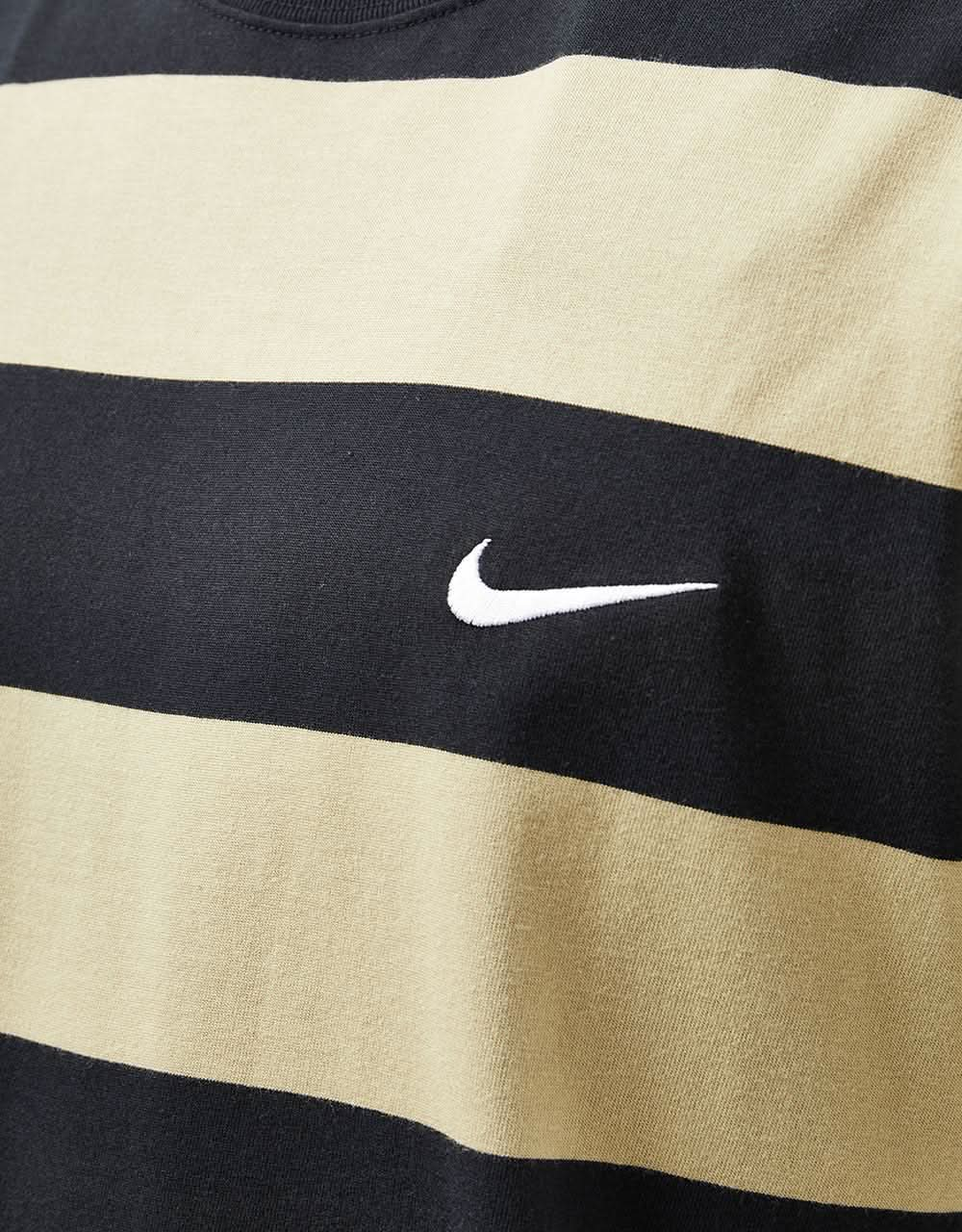 Nike SB Striped T-Shirt T-Shirt - Neutral Olive/Black/White