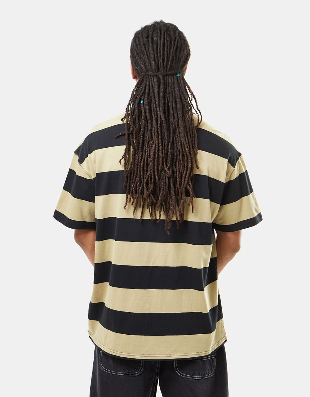 Nike SB Striped T-Shirt T-Shirt - Neutral Olive/Black/White