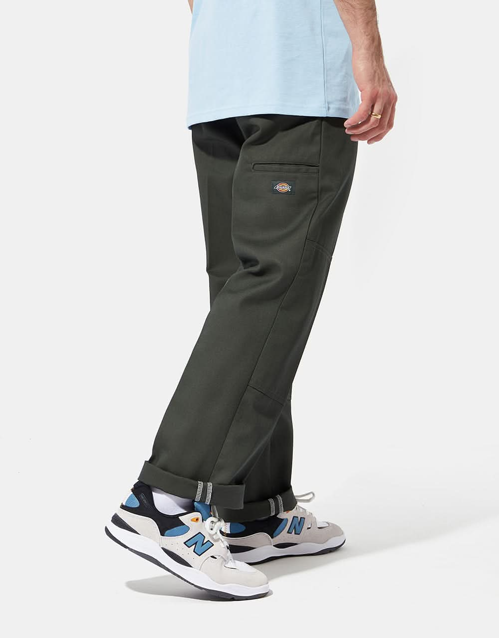 Dickies Slim Straight Double Knee Recycled Work Pant - Olive Green