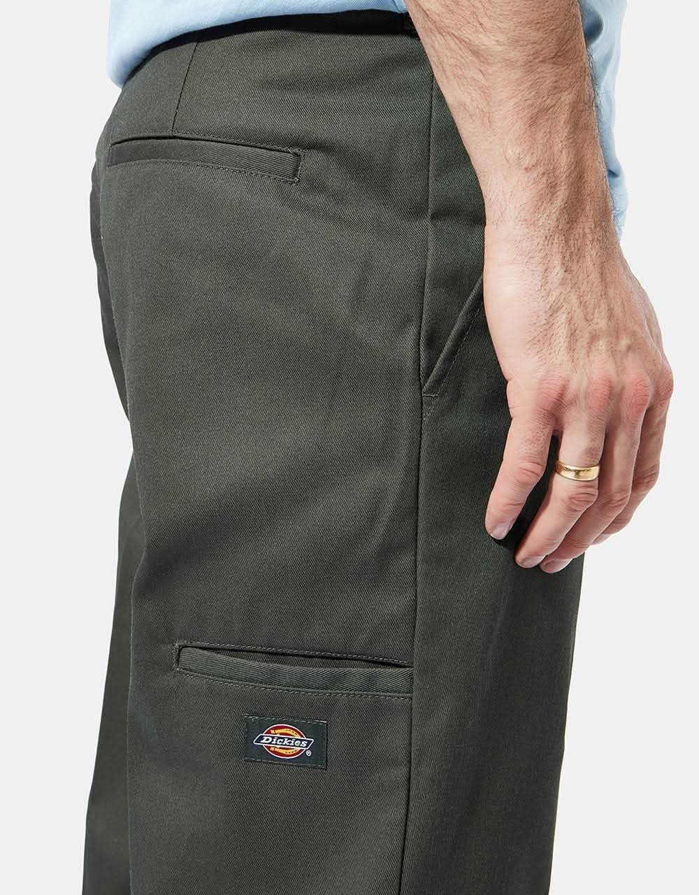 Dickies Slim Straight Double Knee Recycled Work Pant - Olive Green