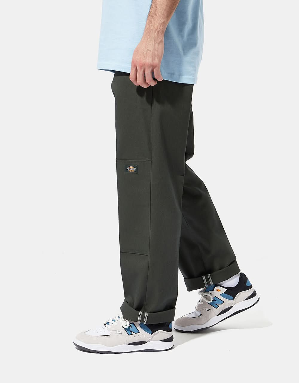 Dickies Slim Straight Double Knee Recycled Work Pant - Olive Green