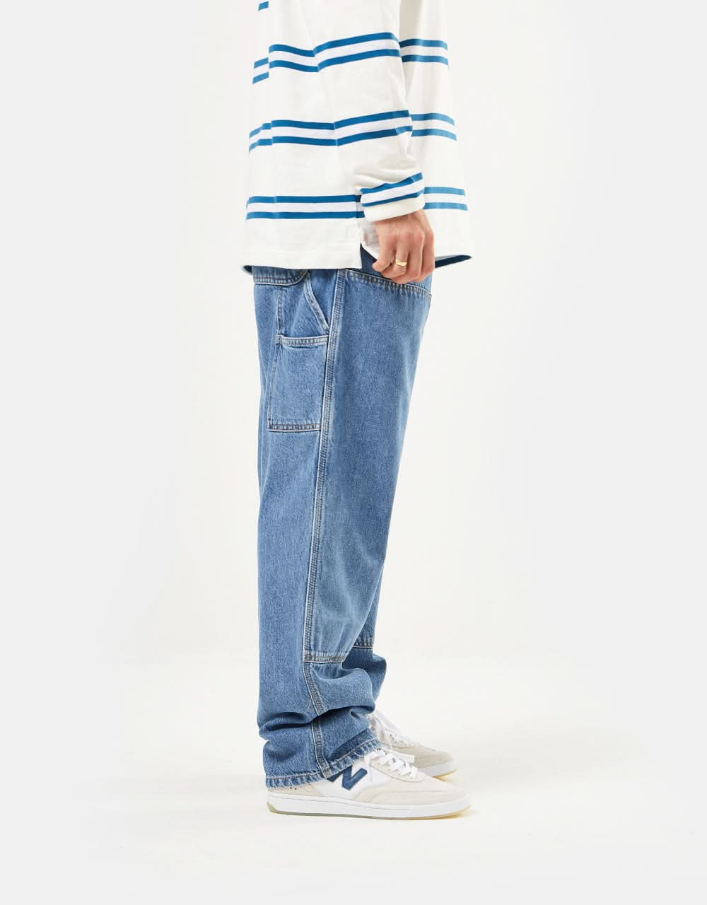 Carhartt WIP Double Knee Pant - Blue (Heavy Stone Washed)