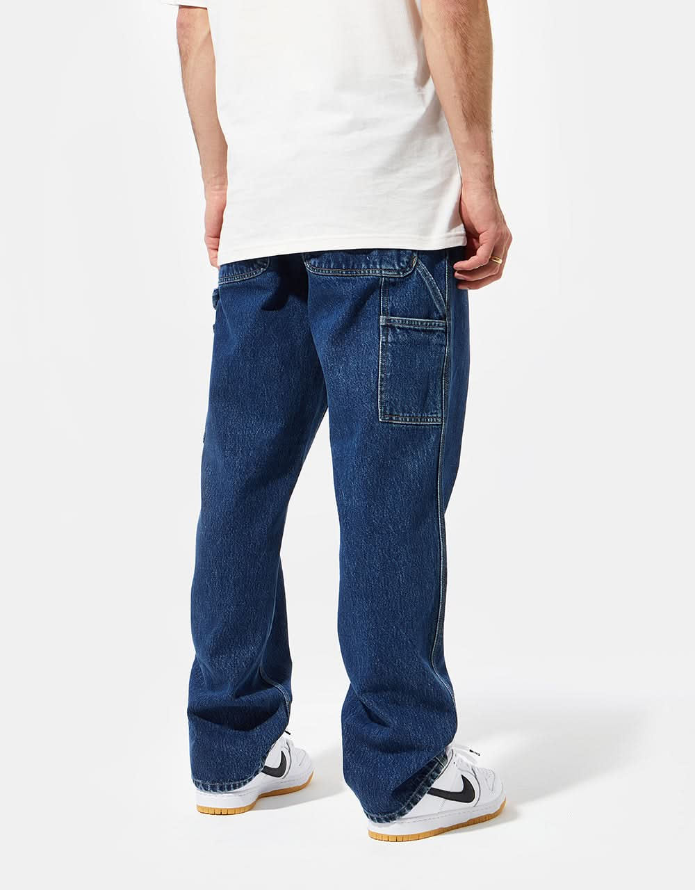 Pantalon Carhartt WIP Single Knee - Bleu (Stone Washed)