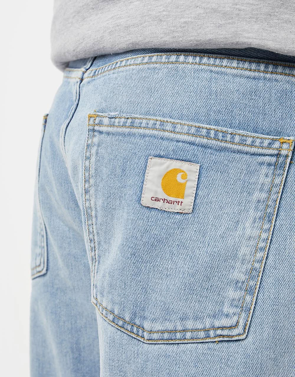 Pantaloni Carhartt WIP Newel - Blu (lavaggio usato chiaro)