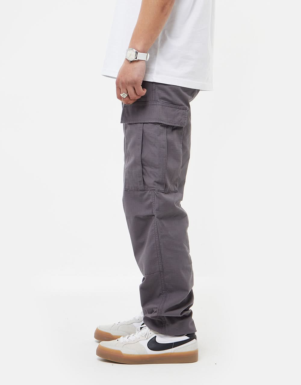 Carhartt WIP Regular Cargo Pant - Rhino (Rinsed)