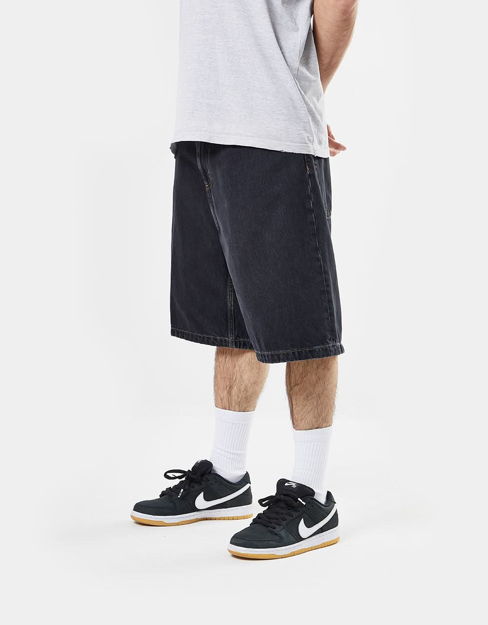 Carhartt WIP Brandon Short - Black (Stone Washed)