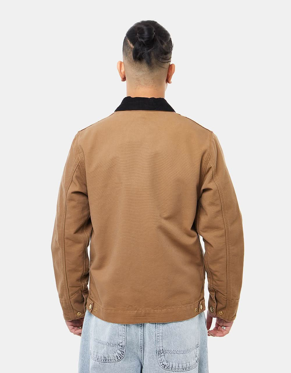 Carhartt WIP Detroit Jacket - Hamilton Brown/Black (Rinsed)