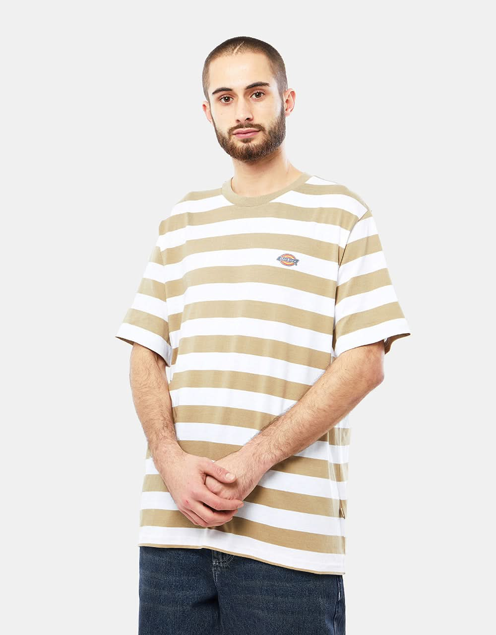 Dickies Rivergrove Striped T-Shirt - Khaki