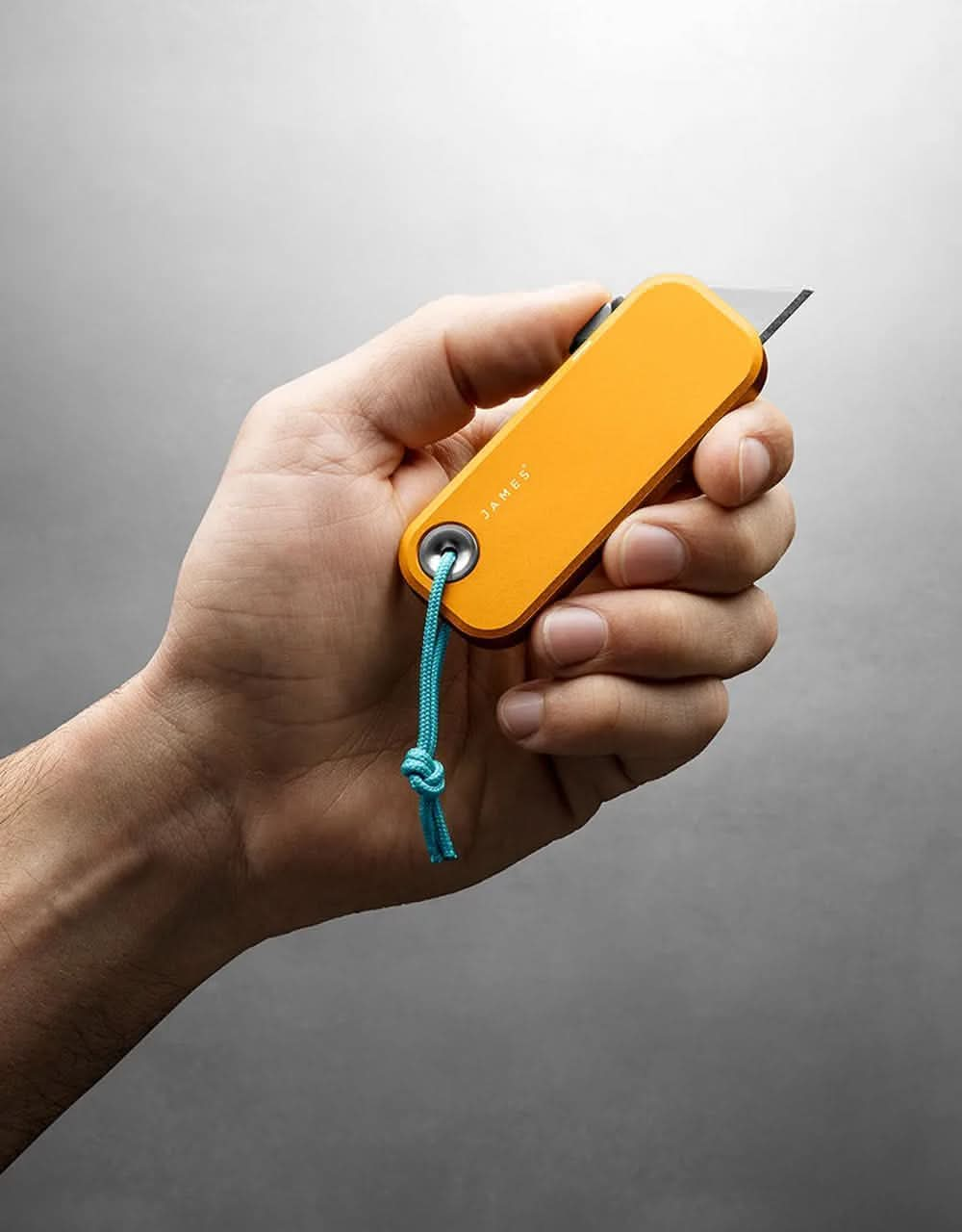 James The Palmer Utility Knife - Canary/Turquoise/Aluminium