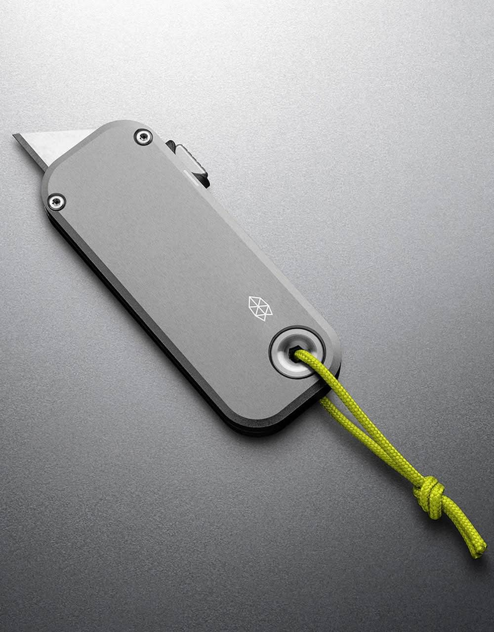 James The Palmer Utility Knife - Space Grey/Yellow/Aluminium