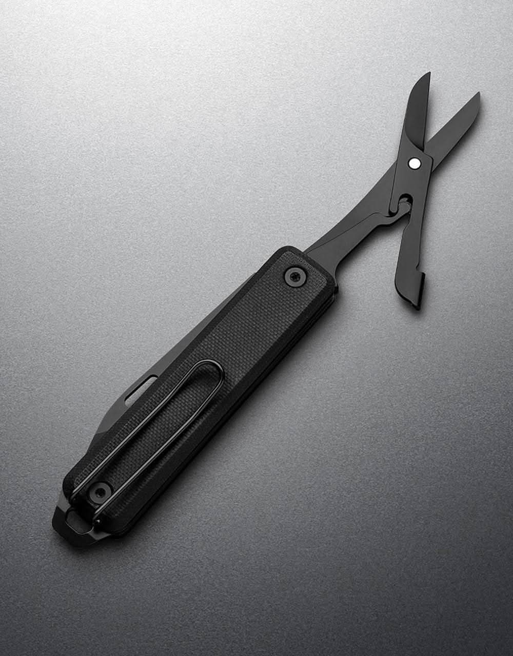 James The Ellis Pocket Knife - Black/Stainless/Straight