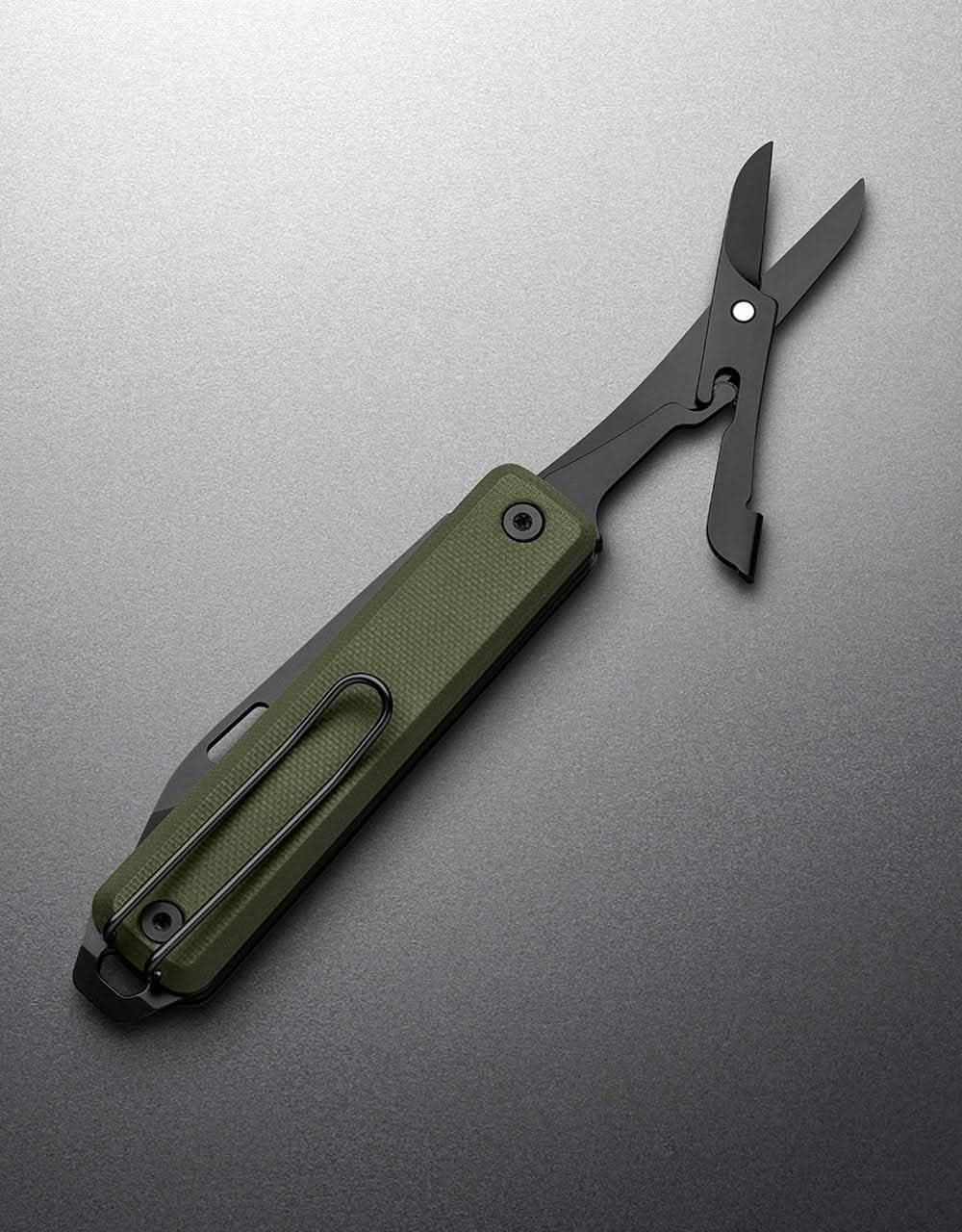 James The Ellis Pocket Knife - OD Green/Black/Serrated