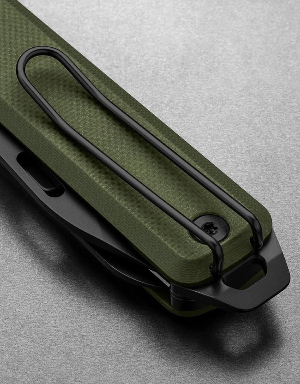 James The Ellis Pocket Knife - OD Green/Black/Serrated