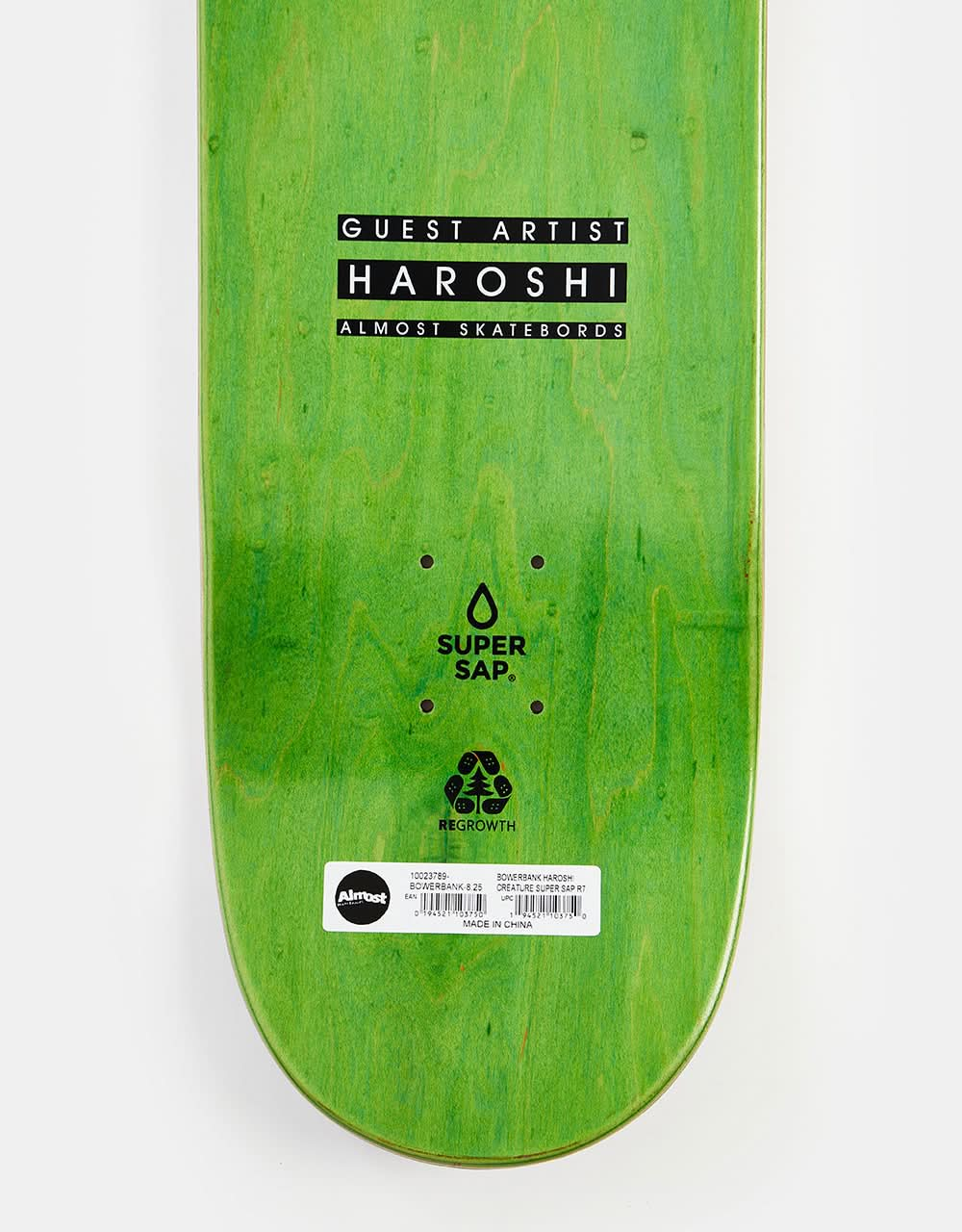 Almost x Haroshi Bowerbank Creature Super Sap R7 Skateboard Deck