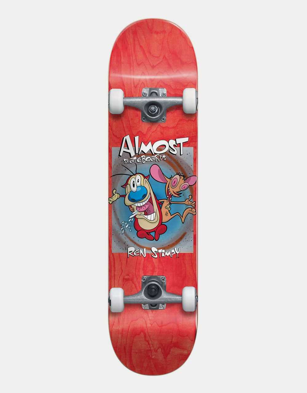 Almost x Ren &amp; Stimpy Boxed Premium Skateboard completo - 8"