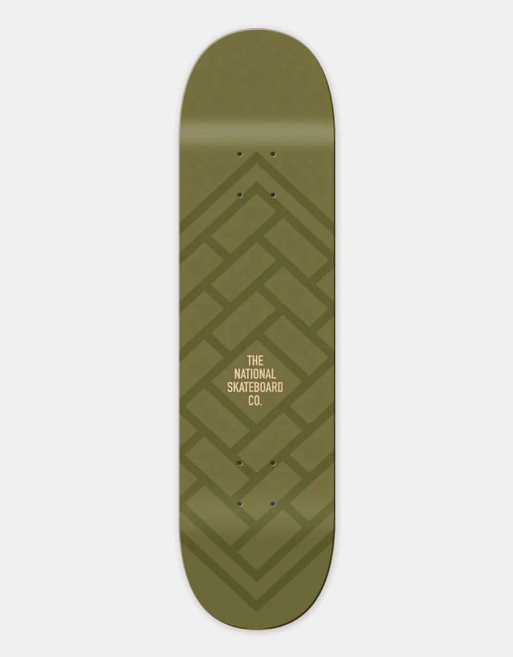 The National Skateboard Co. Logo Skateboard Deck - 8.25”