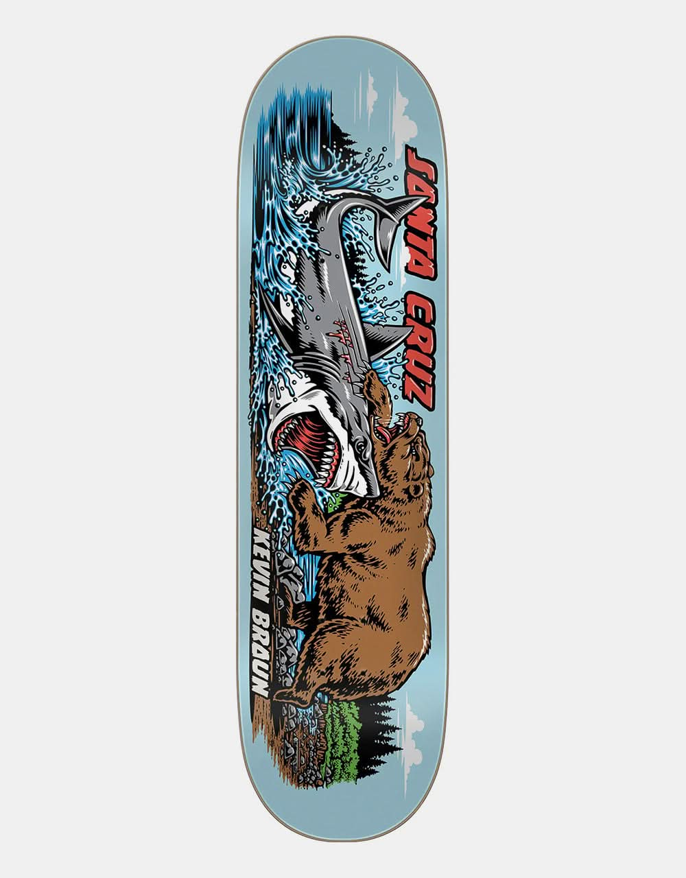 Santa Cruz Braun Versus Everslick Skateboard Deck - 8.25"