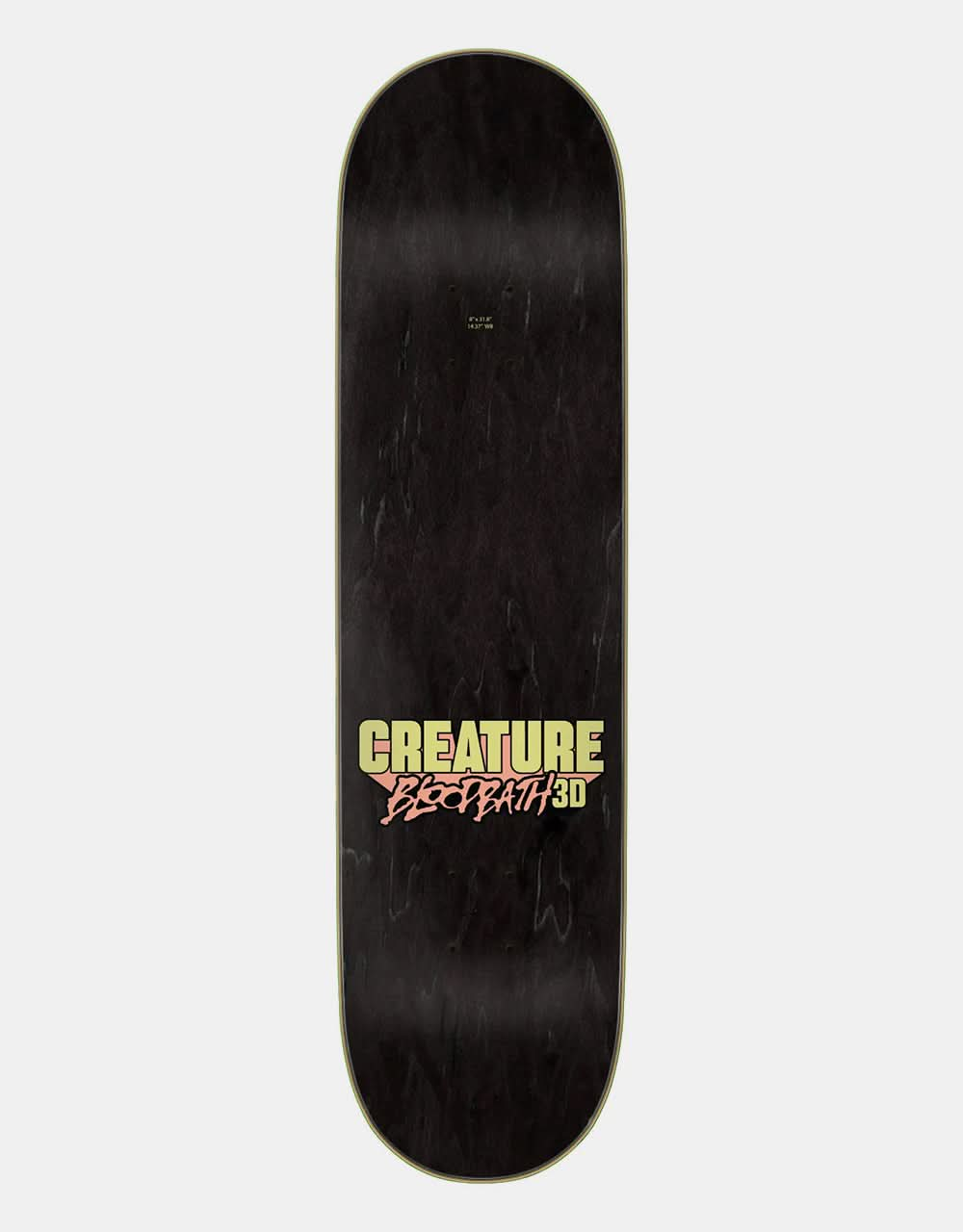 Creature Gravette Bloodbath 3D Skateboard Deck - 8"