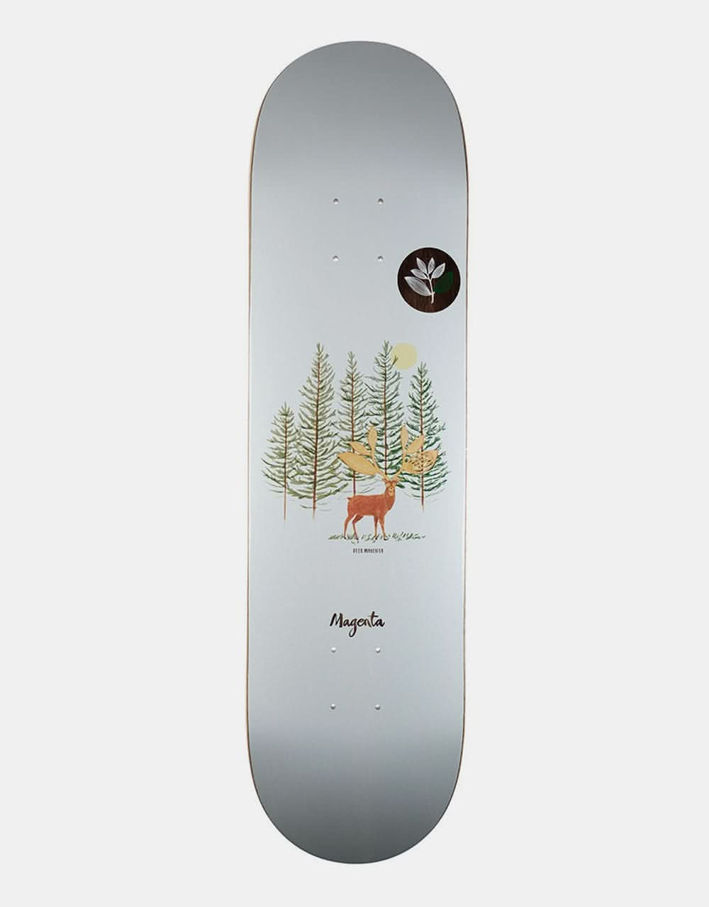 Magenta Deer Skateboard Deck