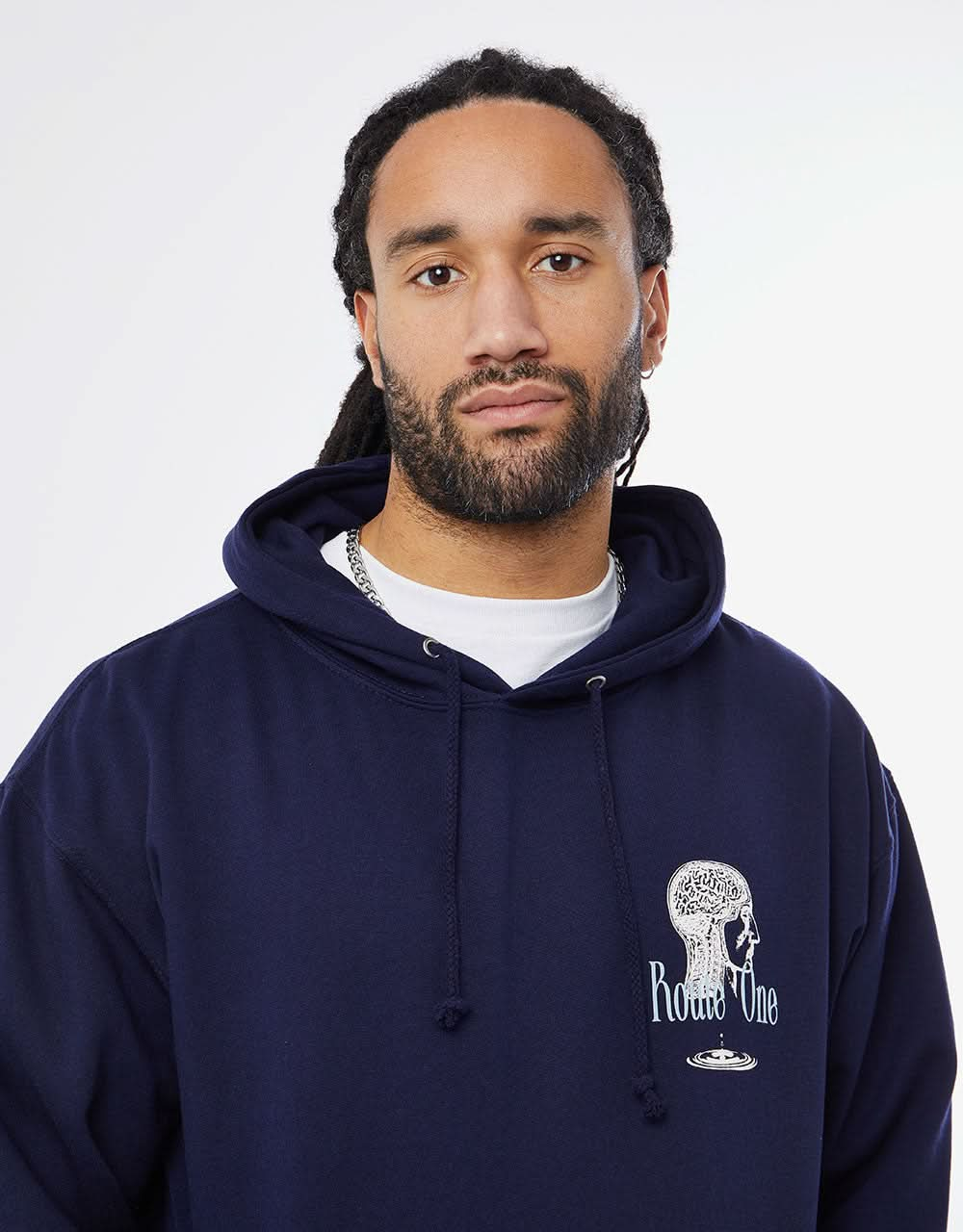 Route One Crystal Clear Pullover Hoodie - Navy