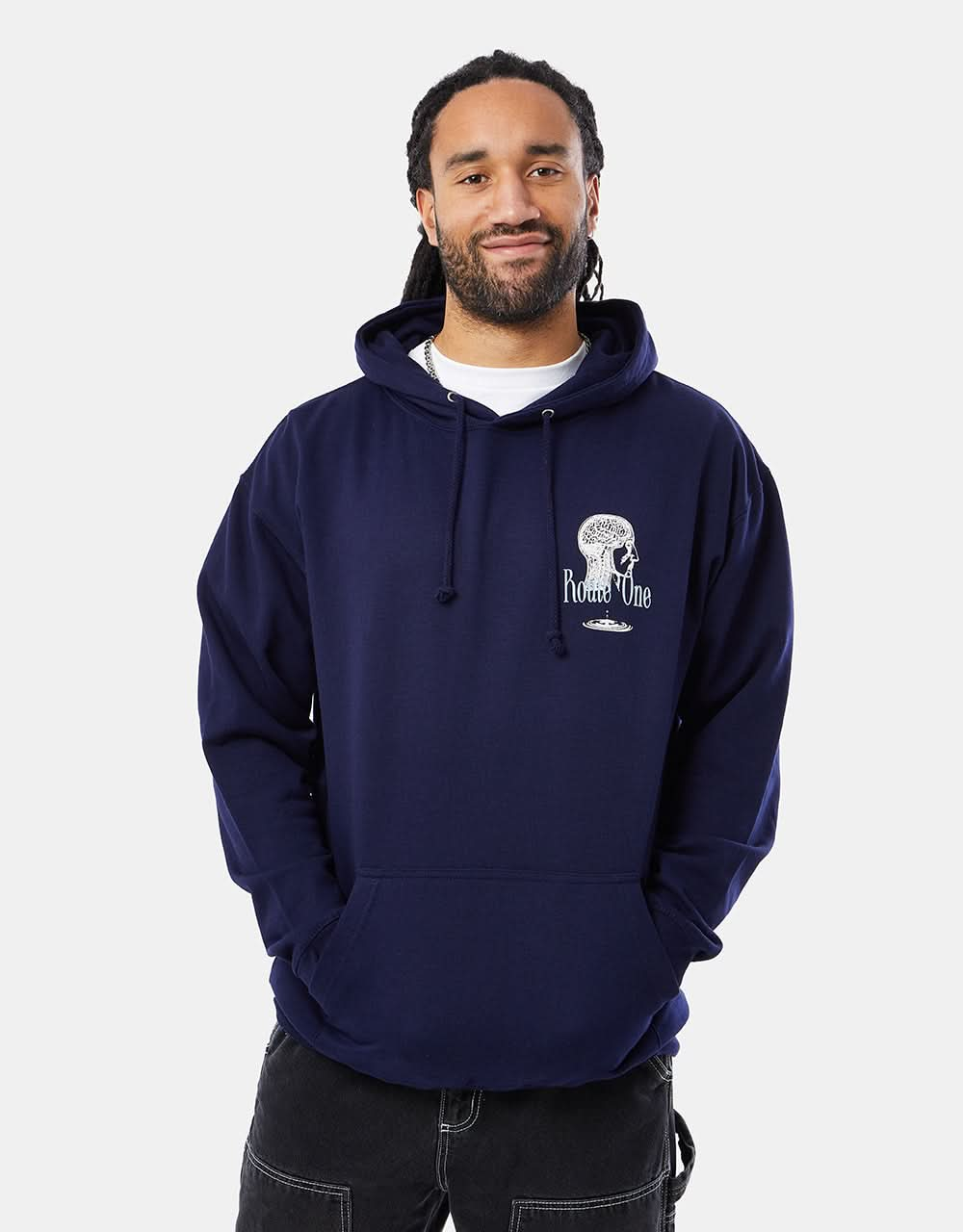 Route One Crystal Clear Pullover Hoodie - Navy