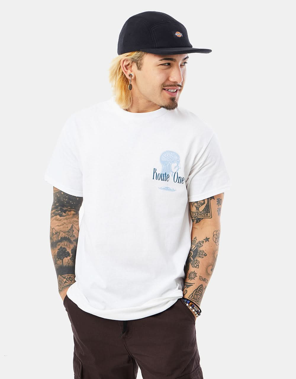 Route One Crystal Clear T-Shirt – Weiß