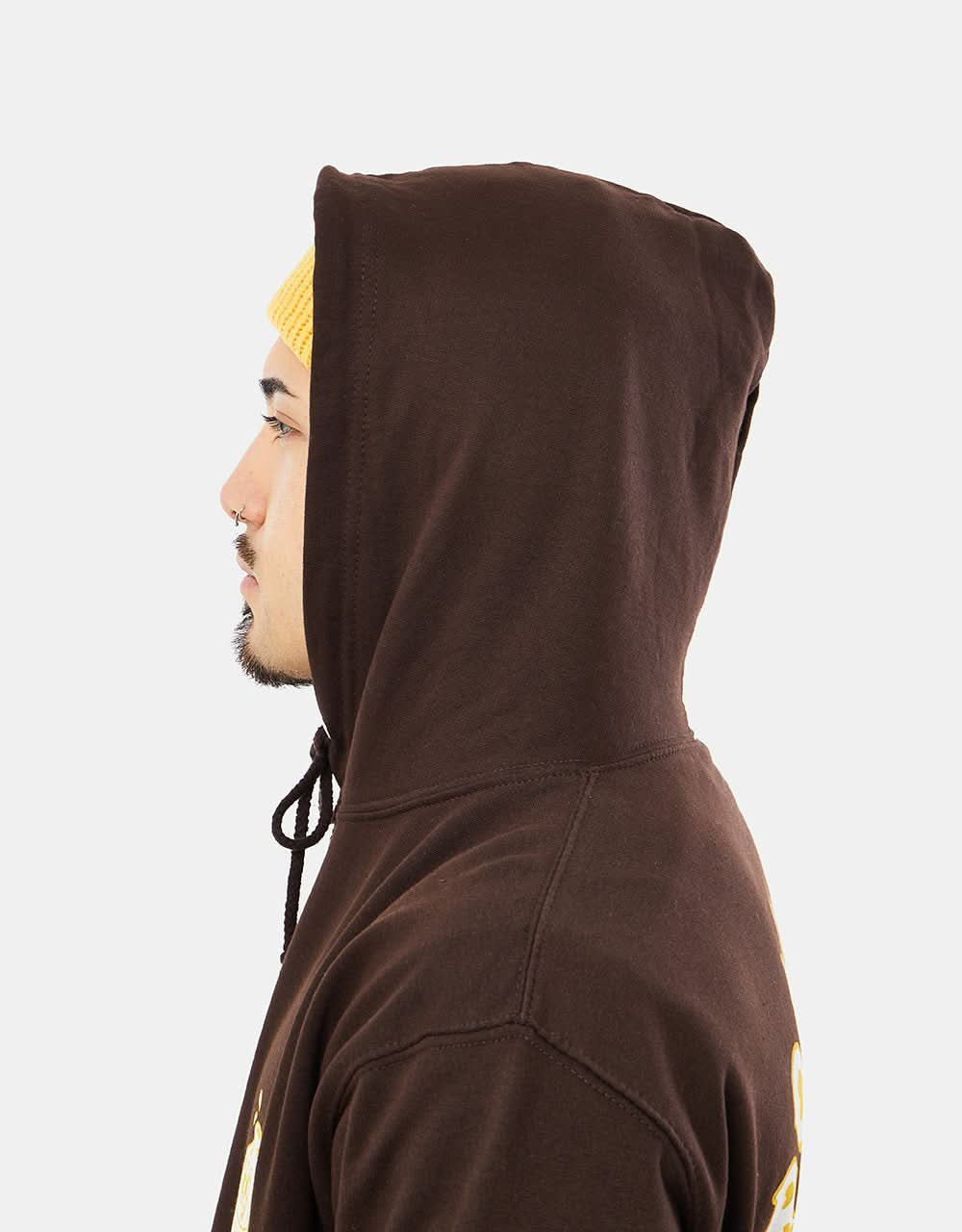 Route One Down The Hatch Pullover Hoodie - Hot Chocolate