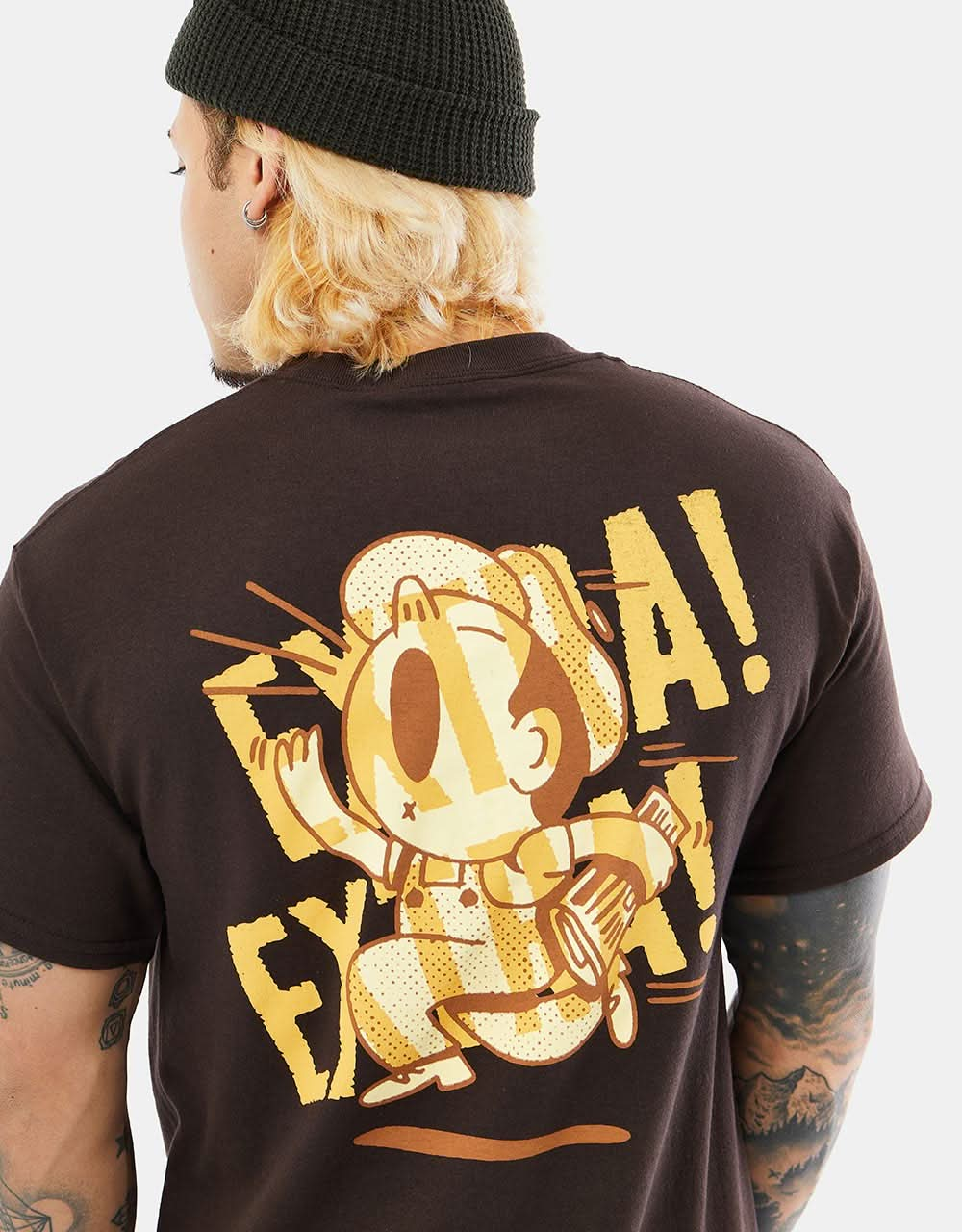 Route One Extra! Extra! T-Shirt - Dark Chocolate