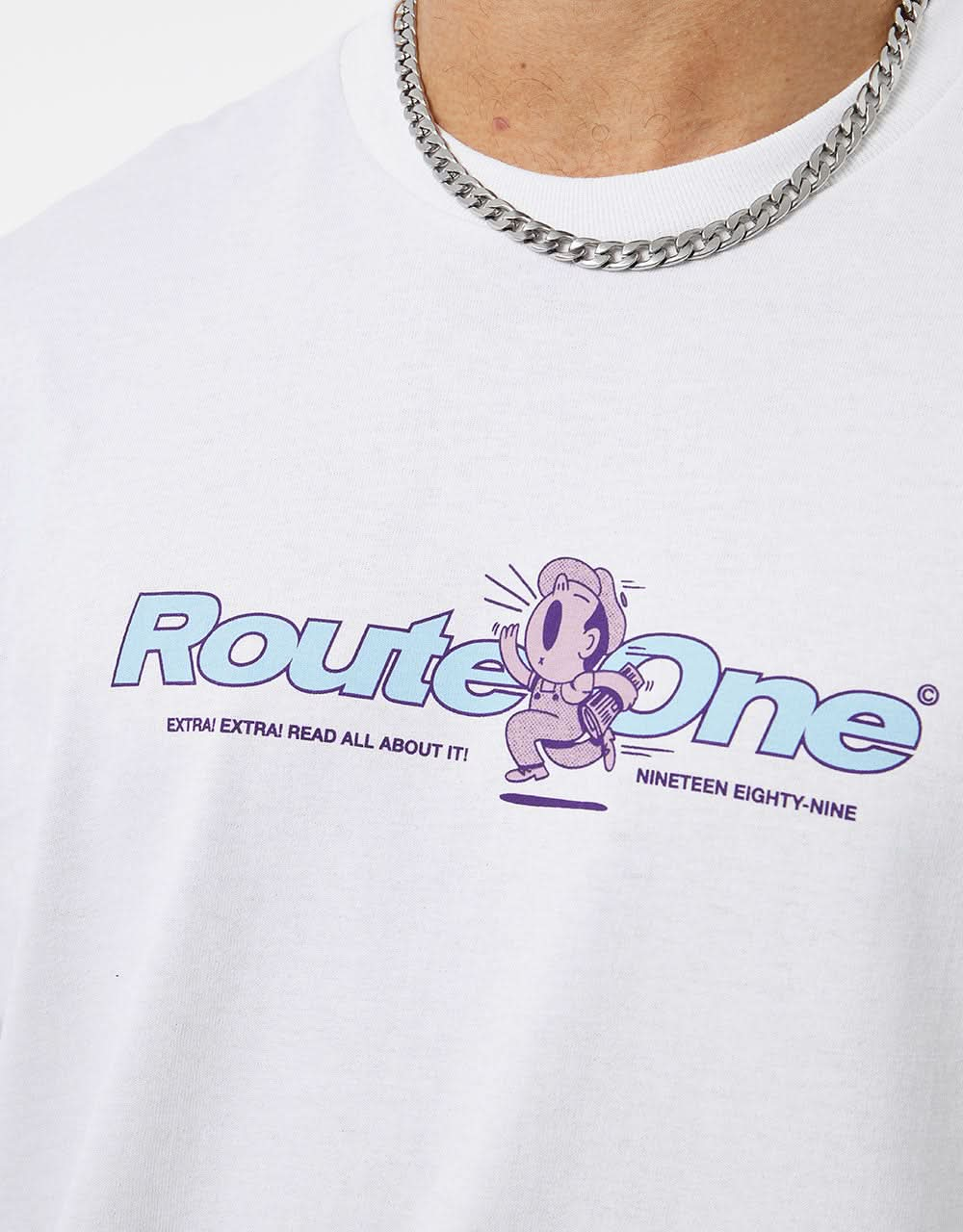 Route One Extra! Extra! T-Shirt - Weiß