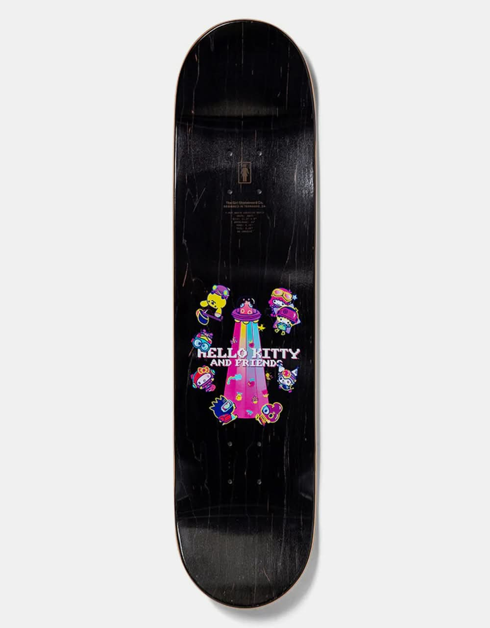 Girl x Sanrio Gass Kawaii Arcade Skateboard Deck - 8.5"